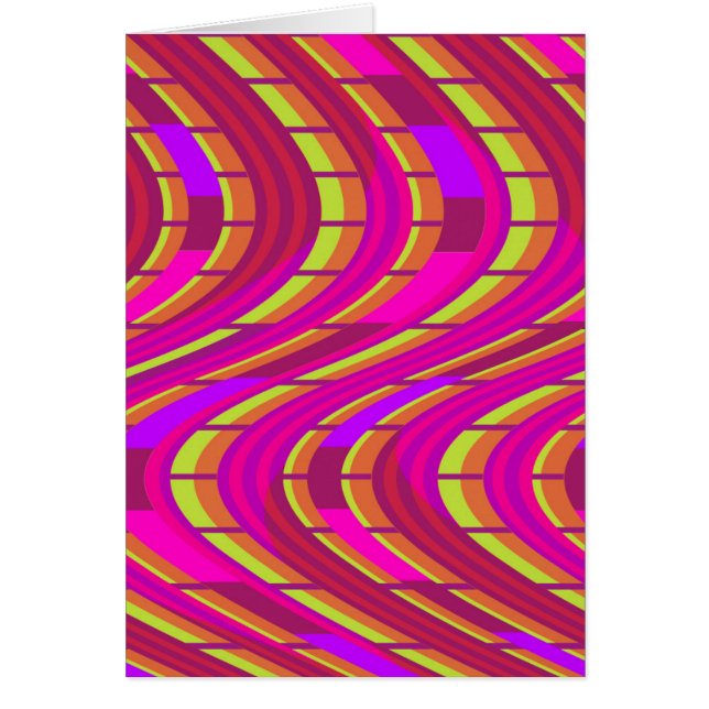 Djärvt virvla runt hälsningskort (Framsidan)