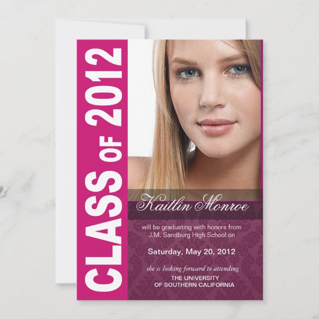 Djävla snygg examensannonsering för 2012 meddelande (Framsida)