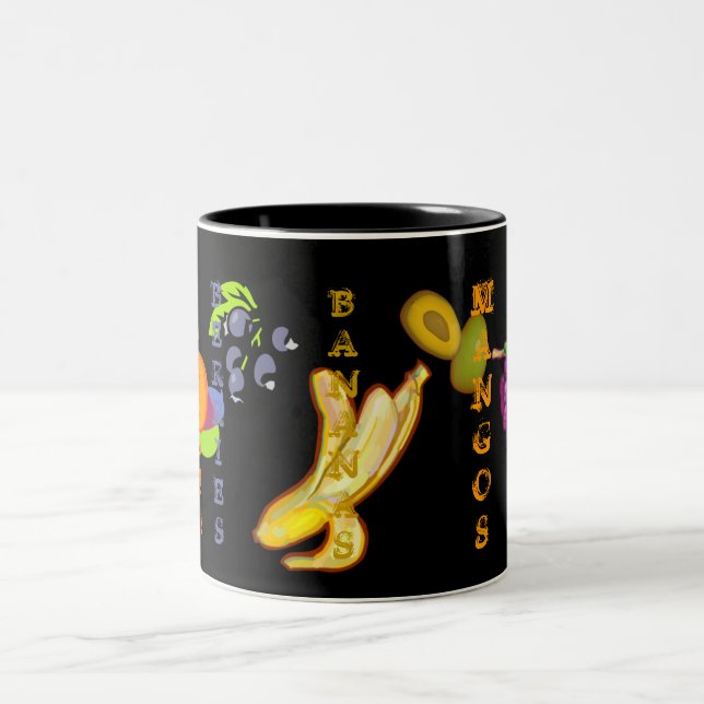 Djävlig fruktig (Banan) Två-Tonad Mugg (Center)