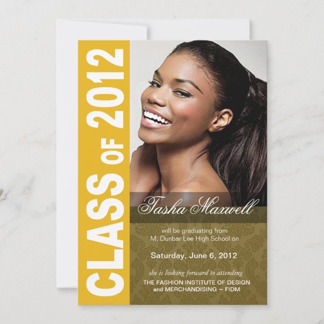 Djävlig, hip 2012 examensannonsering meddelande (Framsida)