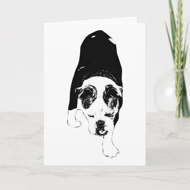 Djävlig Hund Sänder Modernt Förtroende Kort (Framsida)