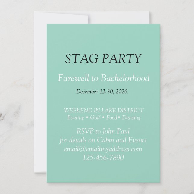Djävlig och stilren SVENTEMAMAJ Invitation Inbjudningar (Framsida)