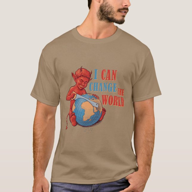 Djävul Barn – Jag kan förändra världen  T Shirt (Framsida)