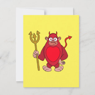 Djävul gorilla julkort