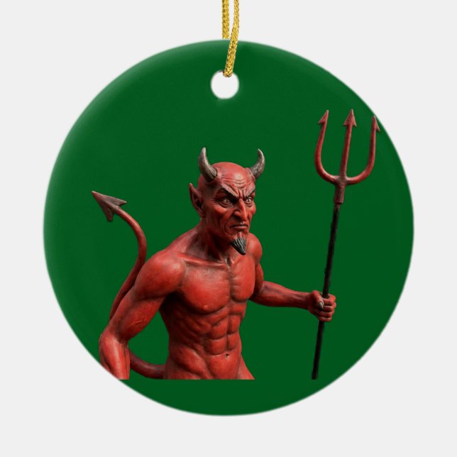 Djävul Julgransprydnad Keramik (Framsidan)
