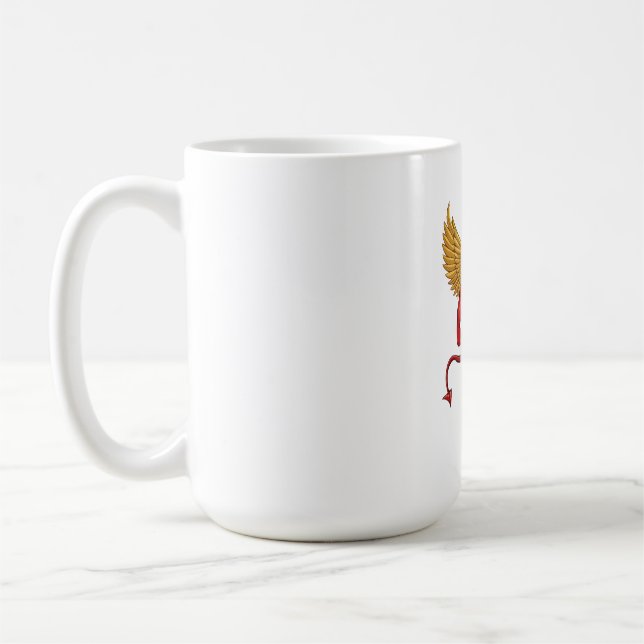 Djävul med treudd kaffemugg (Vänster)