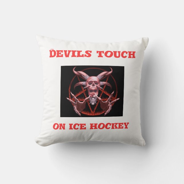 DJÄVULARhandlag på ishockey kudder Kudde (Framsida)