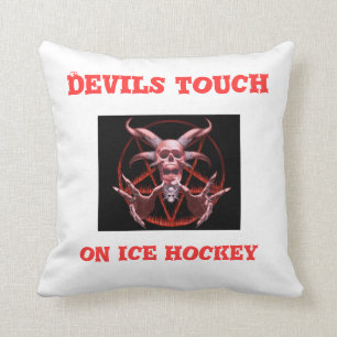 DJÄVULARhandlag på ishockey kudder Kudde