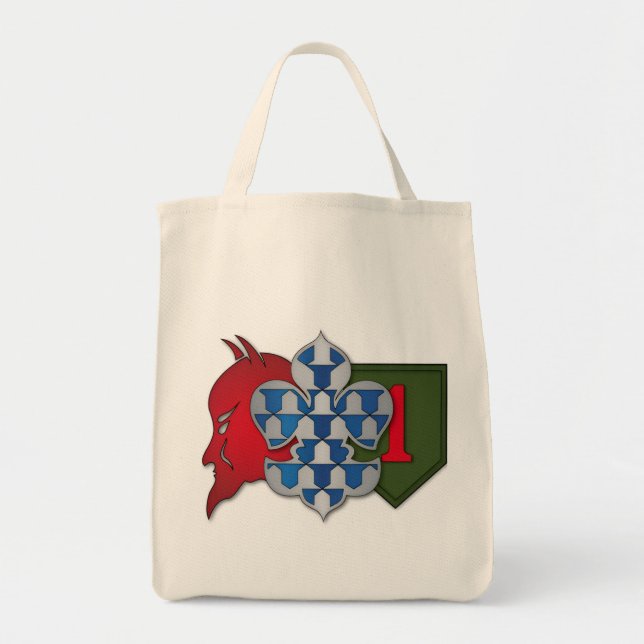 Djävulbrigadens t-shirt tygkasse (Framsidan)