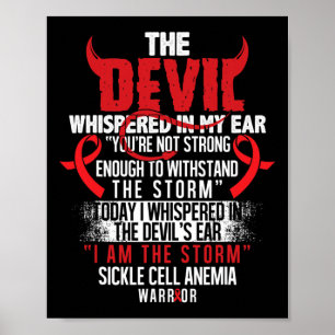 Djävulen 2- Sickle Cell Anemia Awareness Supporter Poster