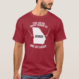 Djävulen åkte till Georgien och har fångades T Shirt