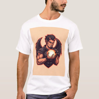 Djävulen Angel Esport Logotyp T Shirt
