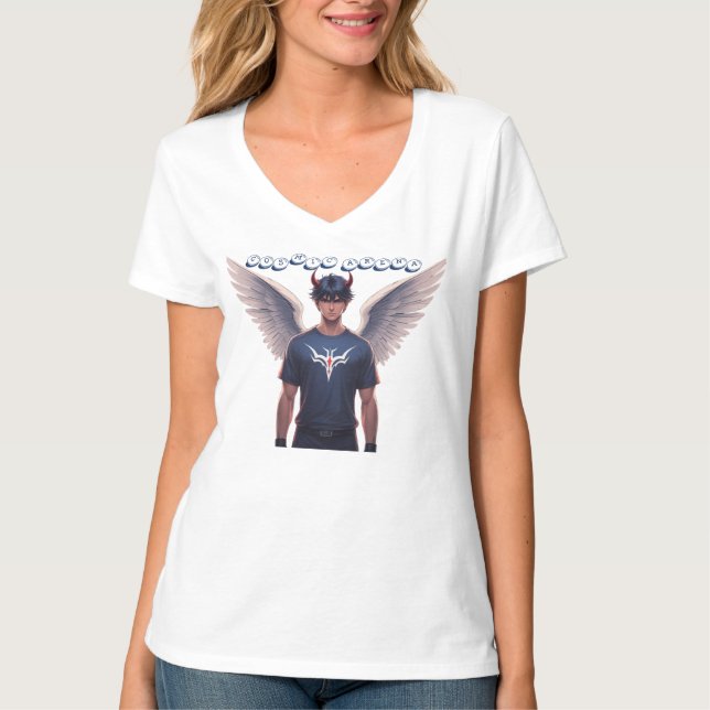 Djävulen Angel Esport T Shirt (Framsida)