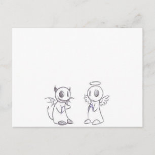 DJÄVULEN & ANGEL VYKORT