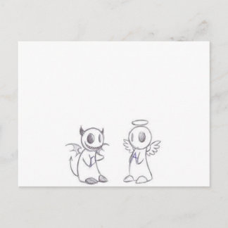 DJÄVULEN & ANGEL VYKORT