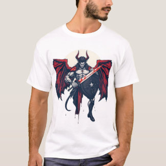 Djävulen Angel Warrior: Blood Nedfläckad Glory" T Shirt