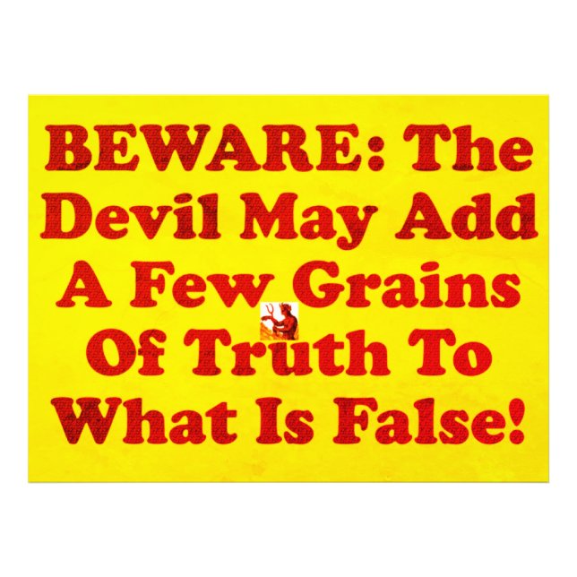 Djävulen är en lögnare! fototryck (Framsidan)