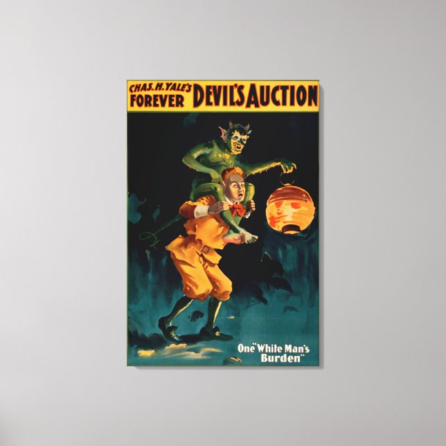 Djävulen Auction White Man's Burden Theater Canvastryck (Framsida)