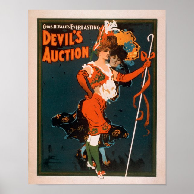 Djävulen Auction Woman i Costume Theater 2 Poster (Framsidan)