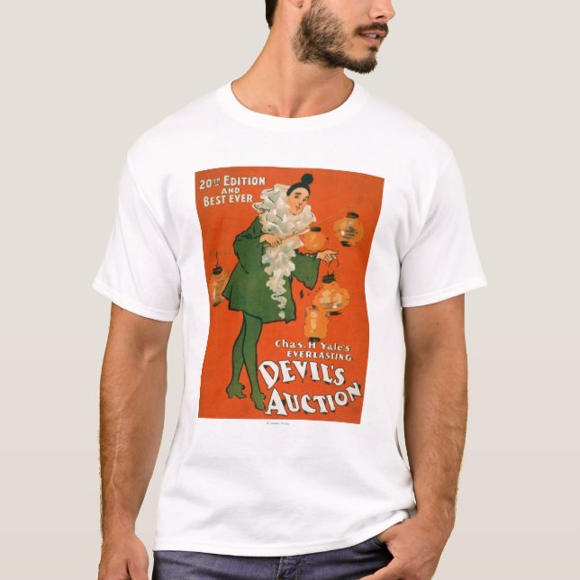 Djävulen auktionkvinna i dräktTheatre 2 T-shirt (Framsida)