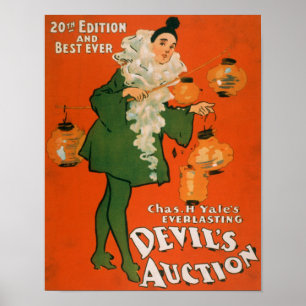 Djävulen auktionkvinna i dräktTheatre 3 Poster