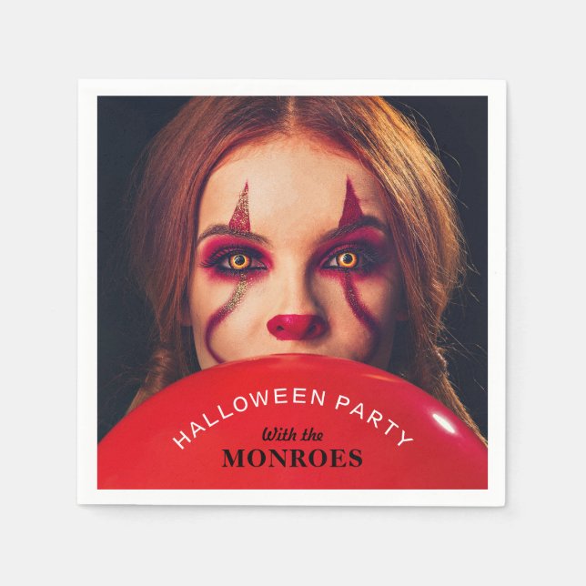 Djävulen Balloon, Halloween fest Pappersservett (Framsidan)