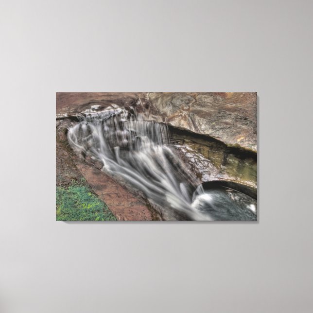 Djävulen Bathtub, Hocking Backe, Ohio Canvastryck (Framsida)