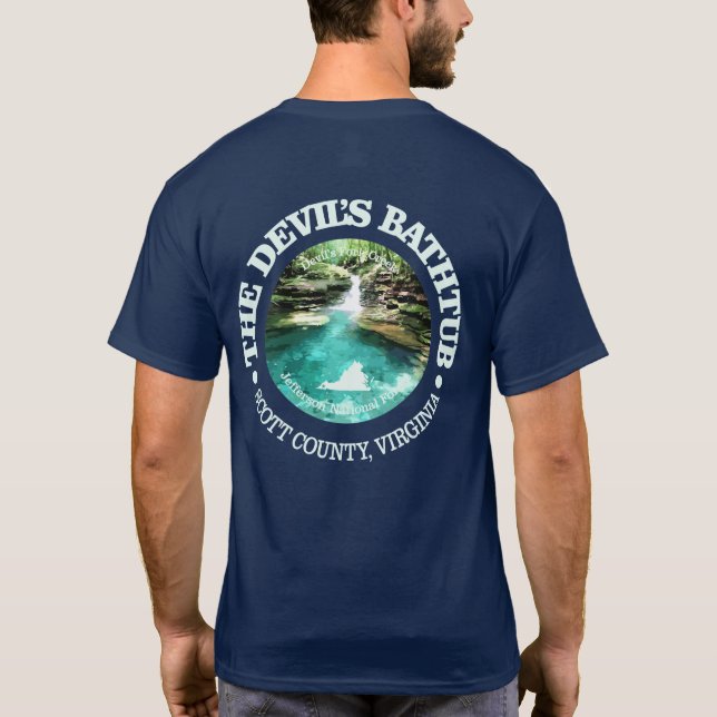 Djävulen Bathtub (Va) T Shirt (Baksida)