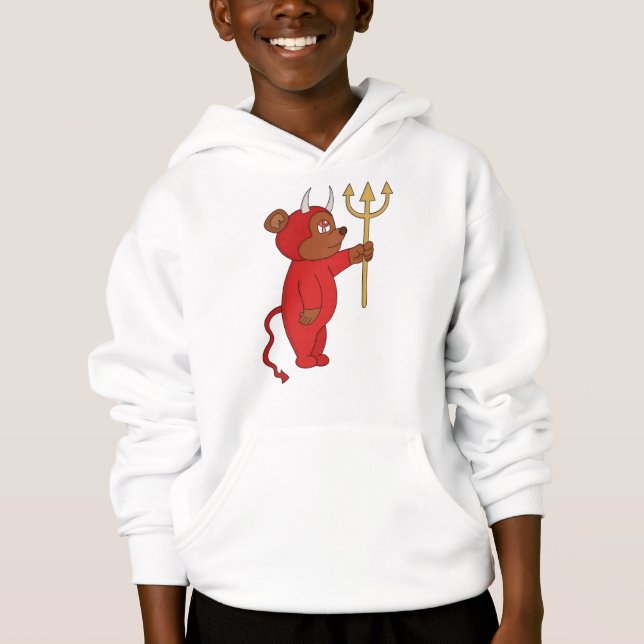 Djävulen Bear T Shirt (Framsida)