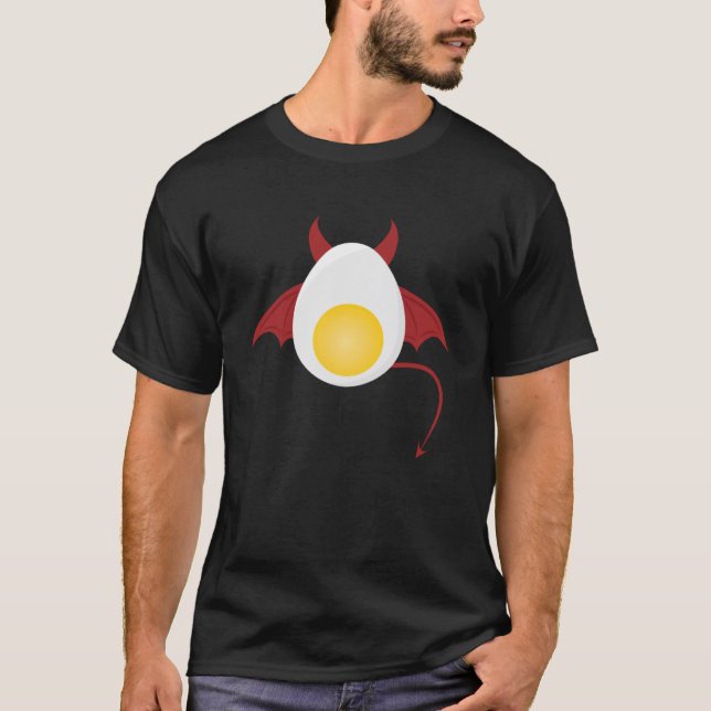 Djävulen Boiled Egg T Shirt (Framsida)