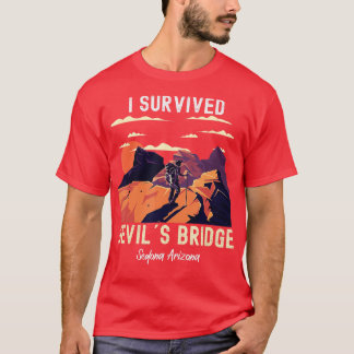 Djävulen Bridge Hike Sedona Arizona Red Sten Land T Shirt