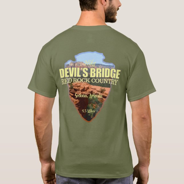 Djävulen Bridge (pilhuvud) T Shirt (Baksida)