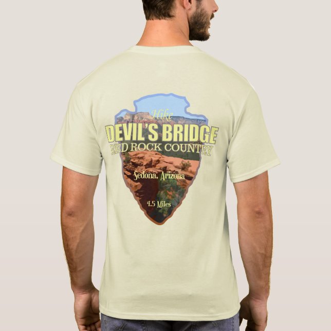 Djävulen Bridge (pilhuvud) T Shirt (Baksida)