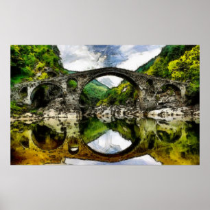 Djävulen Bridge Poster