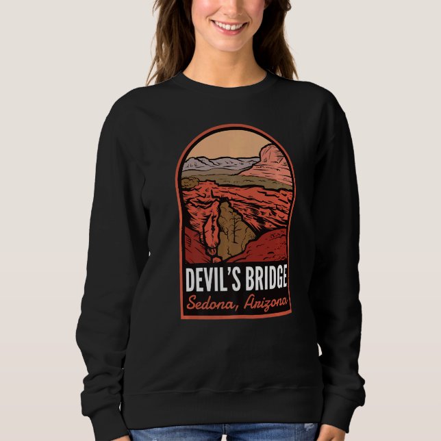 Djävulen Bridge Sedona Arizona T Shirt (Framsida)