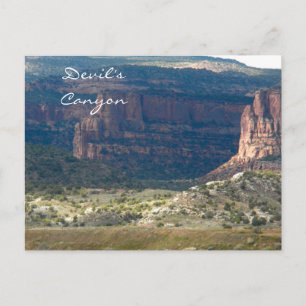 Djävulen Canyon, Fruita, Colorado Vykort