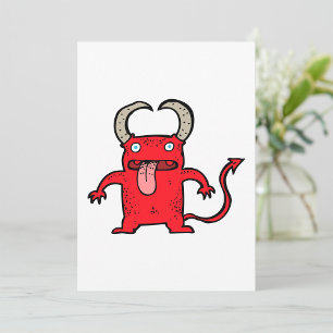 Djävulen Creature Inbjudningar