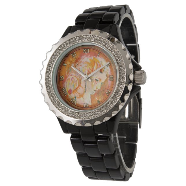 Djävulen DaughWatch - Woman w/Horns, Vingar Armbandsur (Vinklad)