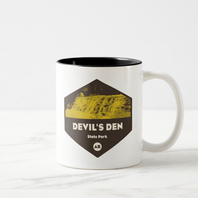 Djävulen Den State Park Arkansas Två-Tonad Mugg (Höger)