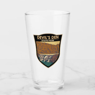 Djävulen Den State Park Arkansas Vintage Glaskopp