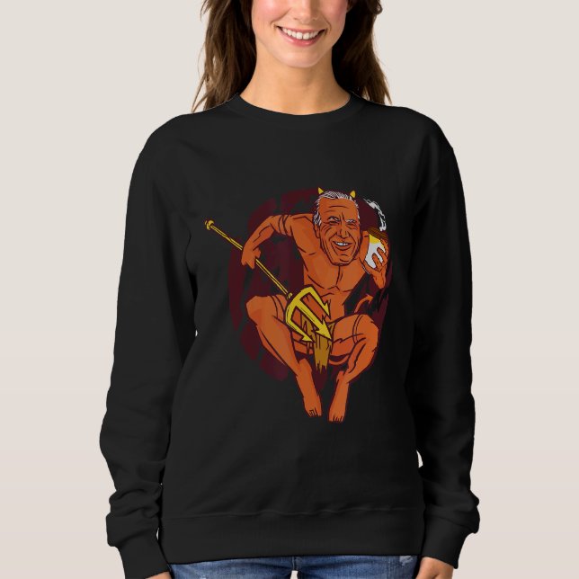 Djävulen Drinking Hett Coffee Hett Drink Coffee T Shirt (Framsida)