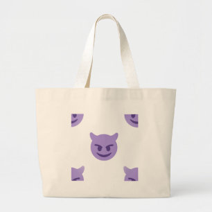 djävulen emoji jumbo tygkasse