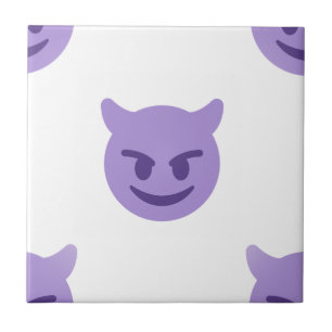 djävulen emoji kakelplatta