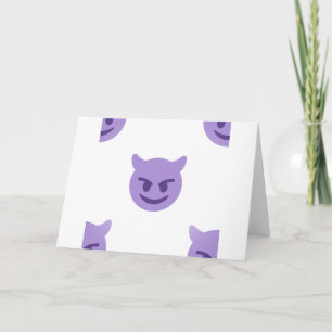 djävulen emoji kort