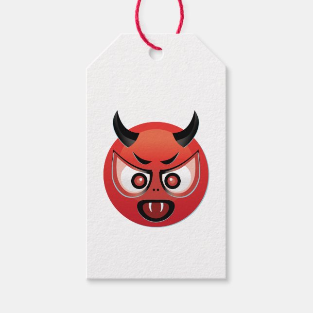 Djävulen Emoji Presentetikett (Framsidan)