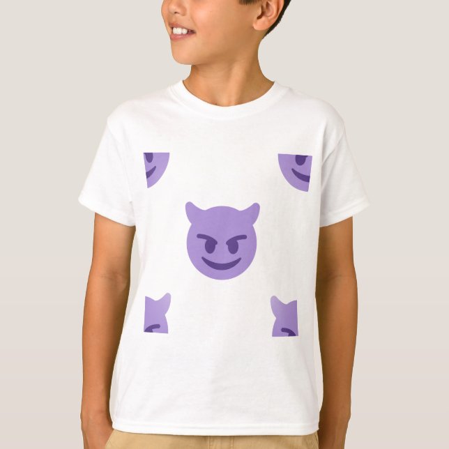 djävulen emoji tee shirt (Framsida)