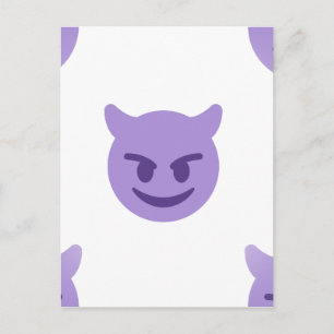 djävulen emoji vykort