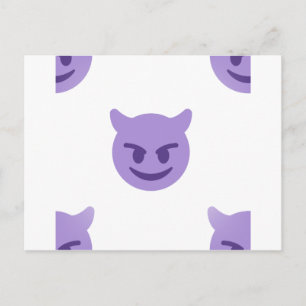 djävulen emoji vykort