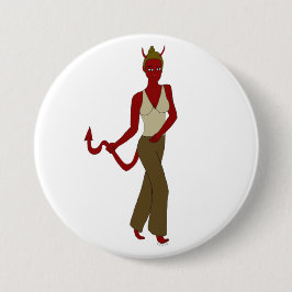 djävulen flicka knapp