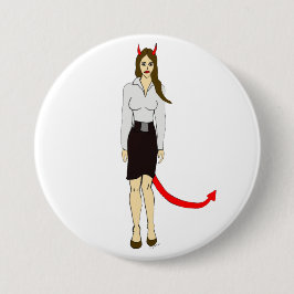 djävulen flicka knapp